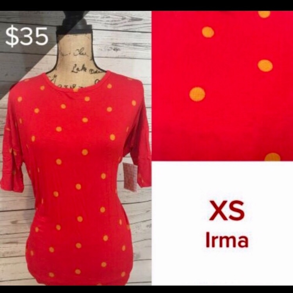 NWT LuLaRoe XS Irma shirt tunic